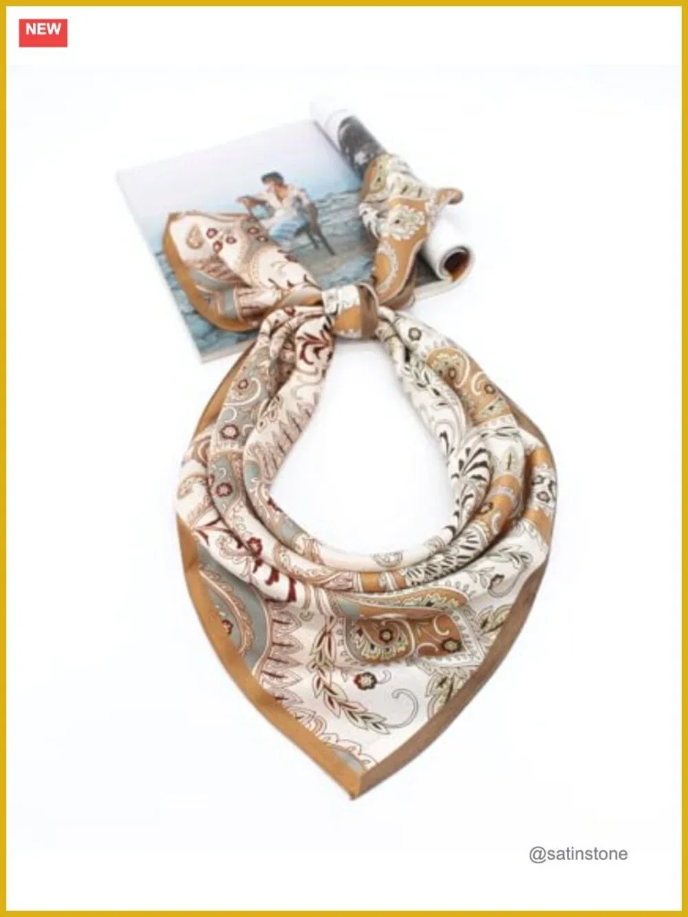 100% Mulberry Silk Scarf 35